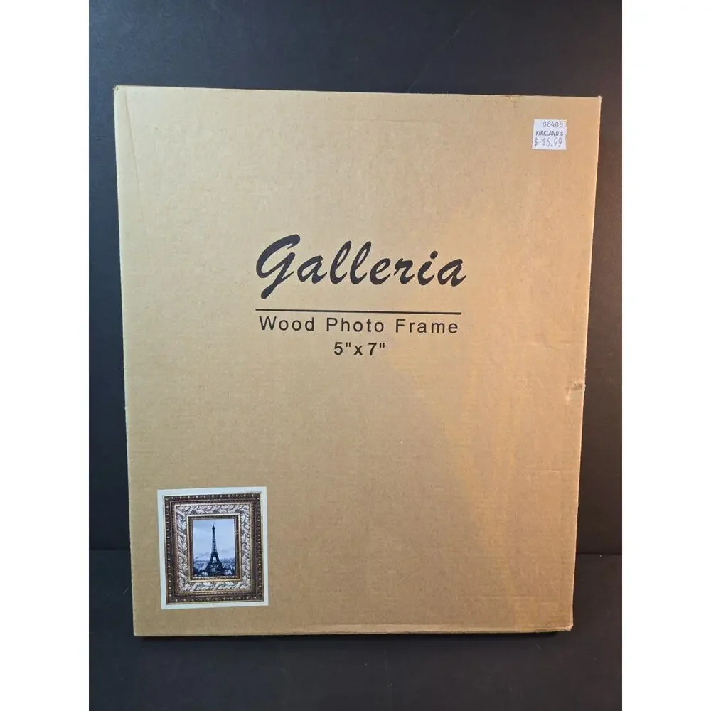 Vintage Galleria Picture Frame 5x7 Gold Ornate Wood Photo Frame